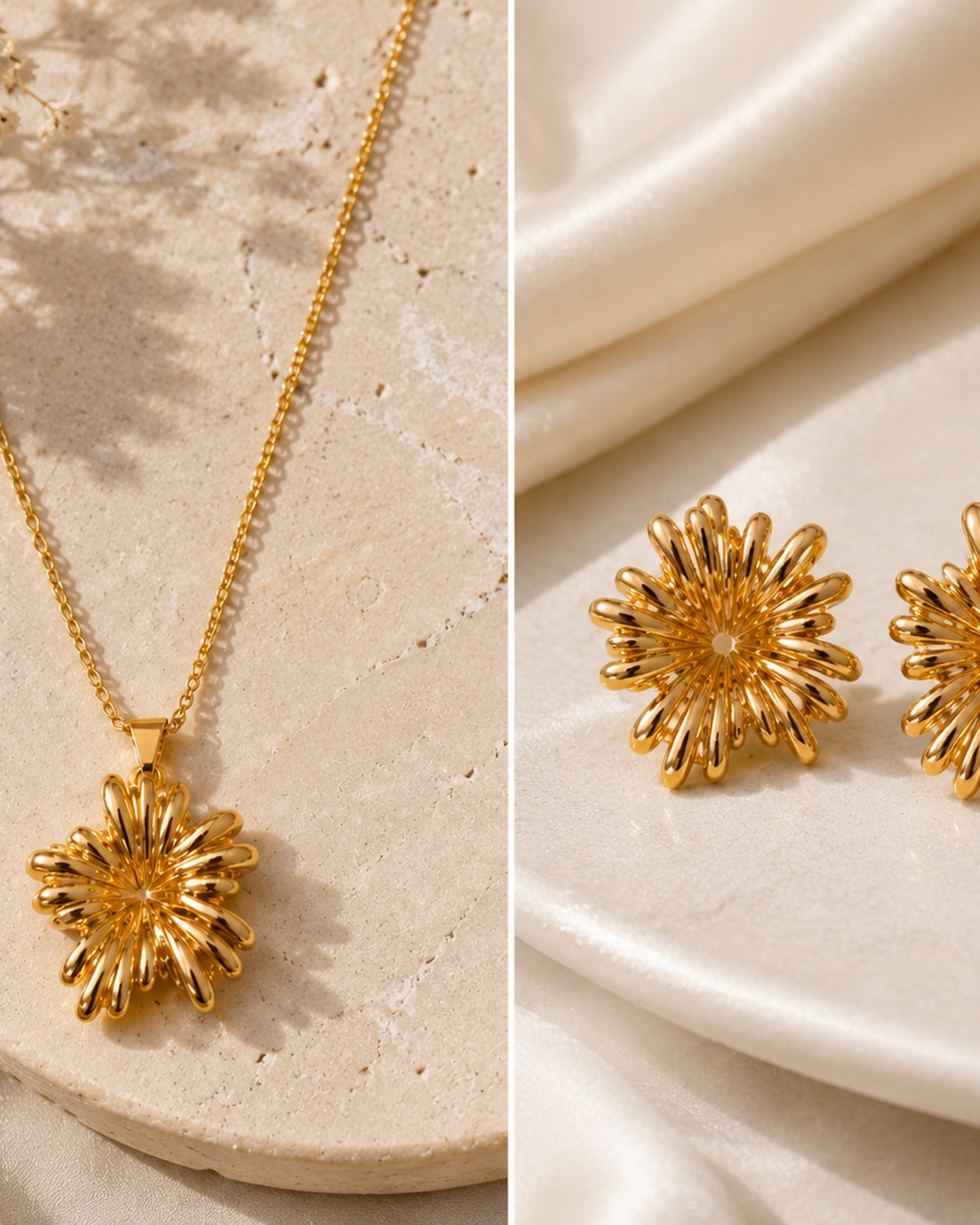 Flower pendant set