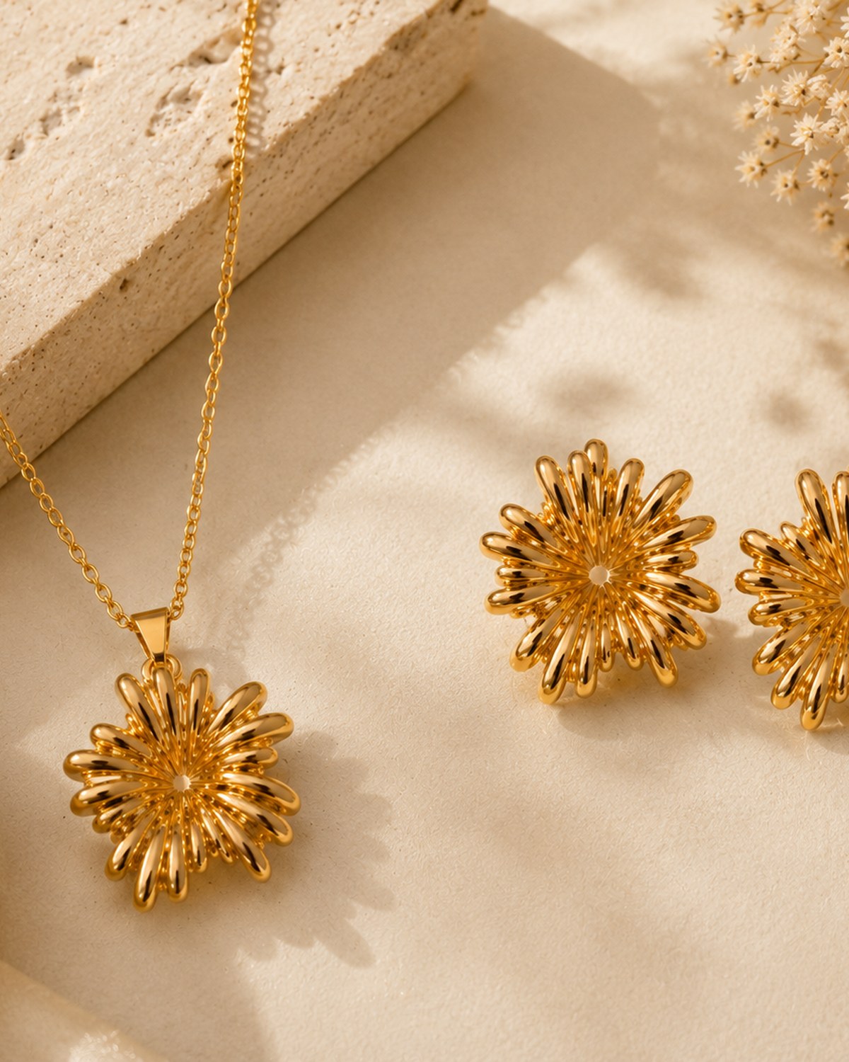 Flower pendant set