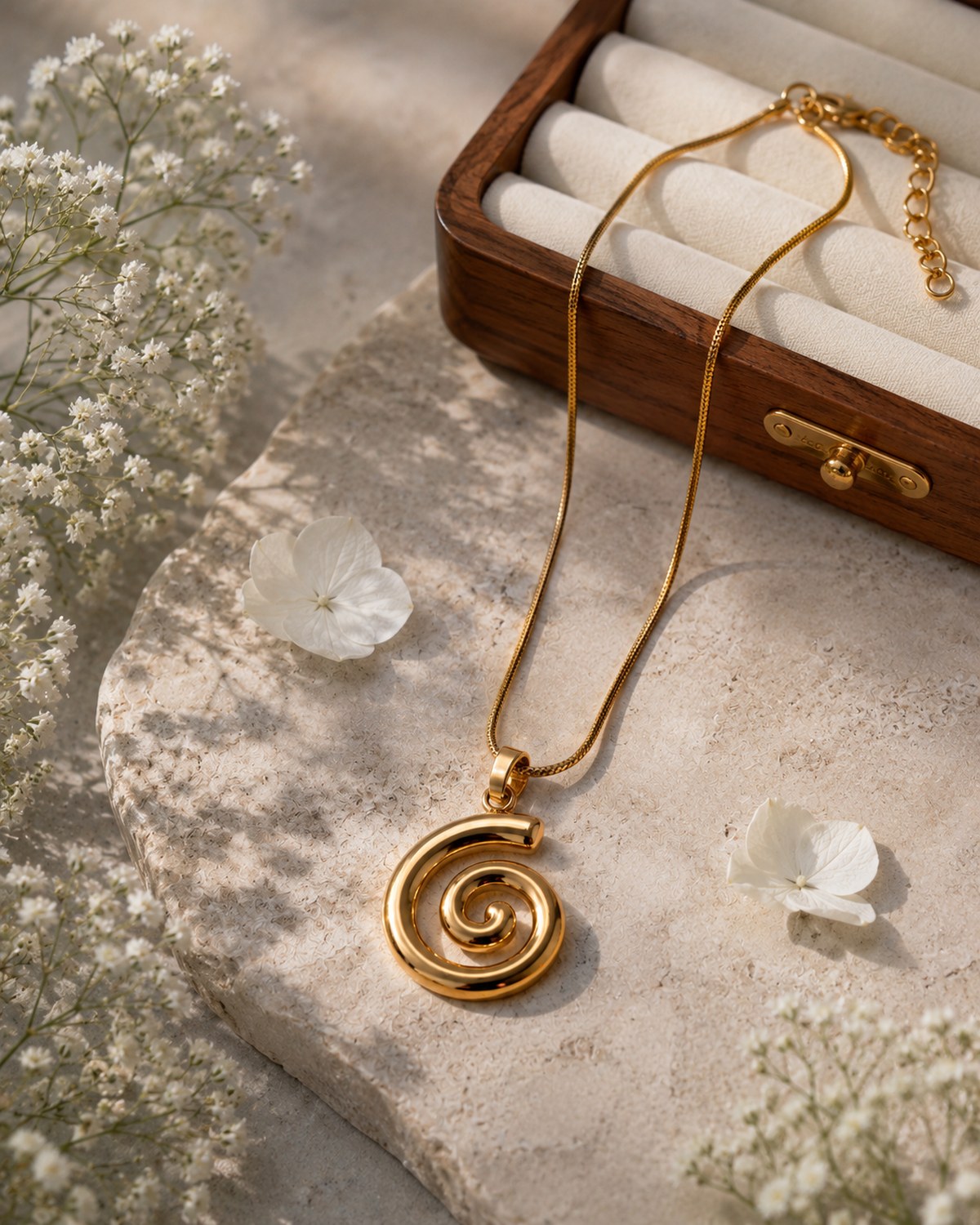 Spiral pendant chain