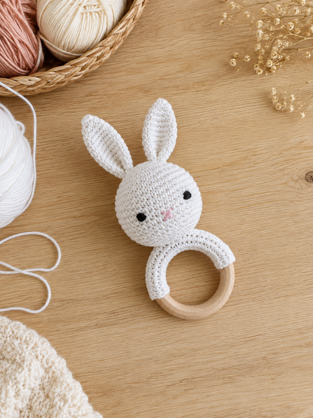 Crochet Bunny Rattle
